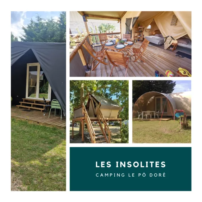 Glamping au Camping Le Pô Doré : Dormez autrement !